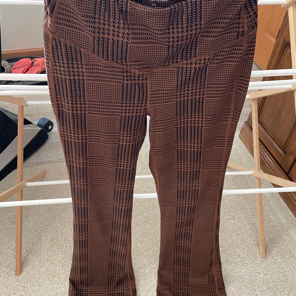 Brown Plaid Pants